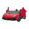 Elektrické autíčko Lamborghini Aventador SV pro 2 děti Dálkové ovládání 2,4 GHz Červené EVA kola
