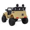 Elektrické autíčko Toyota FJ Cruiser béžové pohon 4x4 dálkové ovládání