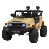 Elektrické autíčko Toyota FJ Cruiser béžové pohon 4x4 dálkové ovládání