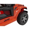 Elektrické autíčko Jeep Wrangler Rubicon Oranžové + Dálkové ovládání + EVA kola