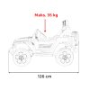 Elektrické autíčko Jeep Wrangler Rubicon Oranžové + Dálkové ovládání + EVA kola