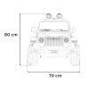 Elektrické autíčko Jeep Wrangler Rubicon Oranžové + Dálkové ovládání + EVA kola