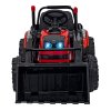 Elektrický traktor bagr pro děti Červený + Pohyblivé rameno lžíce + Dálkové ovládání 4
