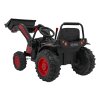 Elektrický traktor bagr pro děti Červený + Pohyblivé rameno lžíce + Dálkové ovládání 10