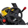 Elektrický traktor rypadlo + Pohyblivé rameno lžíce + Dálkové ovládání Žlutý