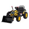Elektrický traktor rypadlo + Pohyblivé rameno lžíce + Dálkové ovládání Žlutý 7