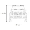 Elektrické červené autíčko Mercedes Benz G63 AMG XXL MP4