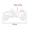 Šedé elektrické autíčko Audi RSQ E-TRON 3