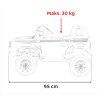 Elektrické autíčko Toyota Land Cruiser PRADO Bílé