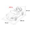 Elektrické autíčko Porsche Taycan Turbo S Bílé