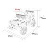 Elektrické autíčko Jeep BEAST 4x4 černé 2