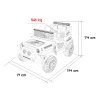 Elektrické autíčko Jeep BEAST 4x4 Bílé