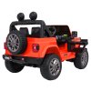 Dětské zvýšené oranžové auto Jeep Wrangler Rubicon 11