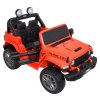 Dětské zvýšené oranžové auto Jeep Wrangler Rubicon 13
