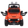 Dětské zvýšené oranžové auto Jeep Wrangler Rubicon 14