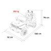 Dětské zvýšené oranžové auto Jeep Wrangler Rubicon 2