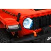 Dětské zvýšené oranžové auto Jeep Wrangler Rubicon 29