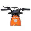 Elektrická oranžová motorka SUPERMOTO