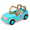 Turistický set Modré terénní auto se zvuky + Karavan
