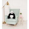 Plyšová panda Padana Julius 45 cm bílo-černá