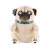 Plyšový pes Mops Max 40 cm světle béžový 2