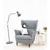 Plyšový pták Tučňák 60 cm šedo-bílý