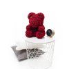 Bordový medvídek z růží Rose Bear 40 cm