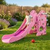 Skluzavka Aga4Kids s madlem 170 cm Růžová 3