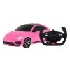 Růžové RC auto Volkswagen Beetle 1:14 RASTAR 7