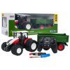 RC traktor Červený s zeleným návěsem