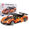 Stavebnice Sportovní auto 491 dílků oranžová