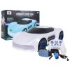 RC auto s funkcí kouře na dálkové ovládání a hodinky Bílé