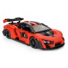 Stavebnice Sportovní auto 1372 dílků oranžové