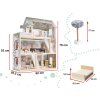 LULILO Domek dla lalek drewniany FLORO boho LED 95220%281%29