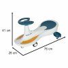 Dětské gravitační vozítko Swing Fix S4 LED svítící kola max 100 kg modro-bílé 7