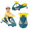 Gravitační odrážedlo Swing Fix S3 LED svítící kola lahvově žluté