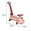 Jezdzik grawitacyjny LED Swing FIX S1 skuter z raczka rozowy max 65kg 172801