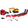 RC souprava Mercedes Nákladní auto + Návěs Bagr v měřítku 1:26 2