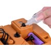 RC bagr Robustní na pásech s efektem kouře se zvukem a LED světly + Dálkové ovládání 13