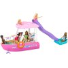 Motorový člun pro panenky Mattel Barbie s transformací interiéru + příslušenství