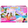 Motorový člun pro panenky Mattel Barbie s transformací interiéru + příslušenství