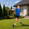 Sada na badminton modré rakety 3 míčky