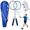 Sada na badminton modré rakety 3 míčky