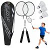Černá badmintonová sada 3 míčky obal