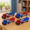 Nákladní auto Transporter s nájezdem vystřelovač autíček měřítko 1:55 7