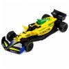 Závodní autíčko formule Kovové Natahovací pohon Žluté