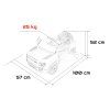 Elektrické autíčko Land Rover Defender Bílé 2