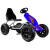 Šlapací motokára B012 nafukovací kola modrá