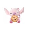Plyšová hračka Stitch Anděl s cukrovím 25 cm růžová