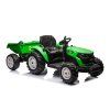 Elektrický traktor HC-306 s přívěsem 24 V světle zelený